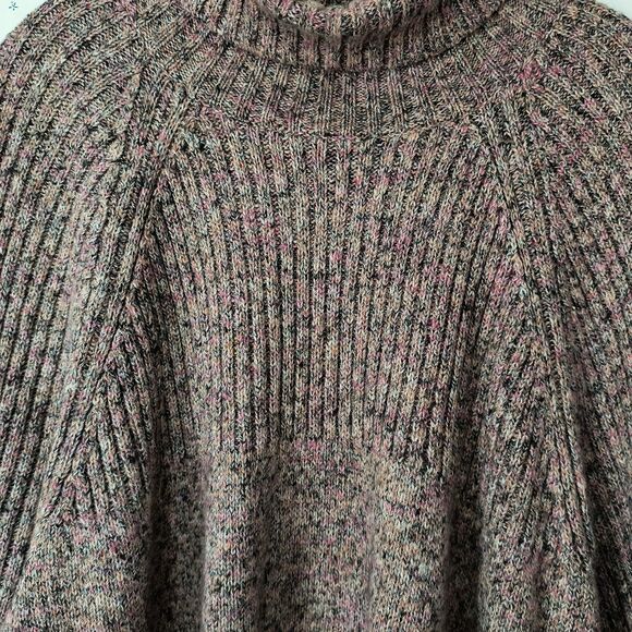 J Jill Sweater Womens 3X Multicolor Marled Pullover Turtleneck Relaxed Cozy - Picture 4 of 15